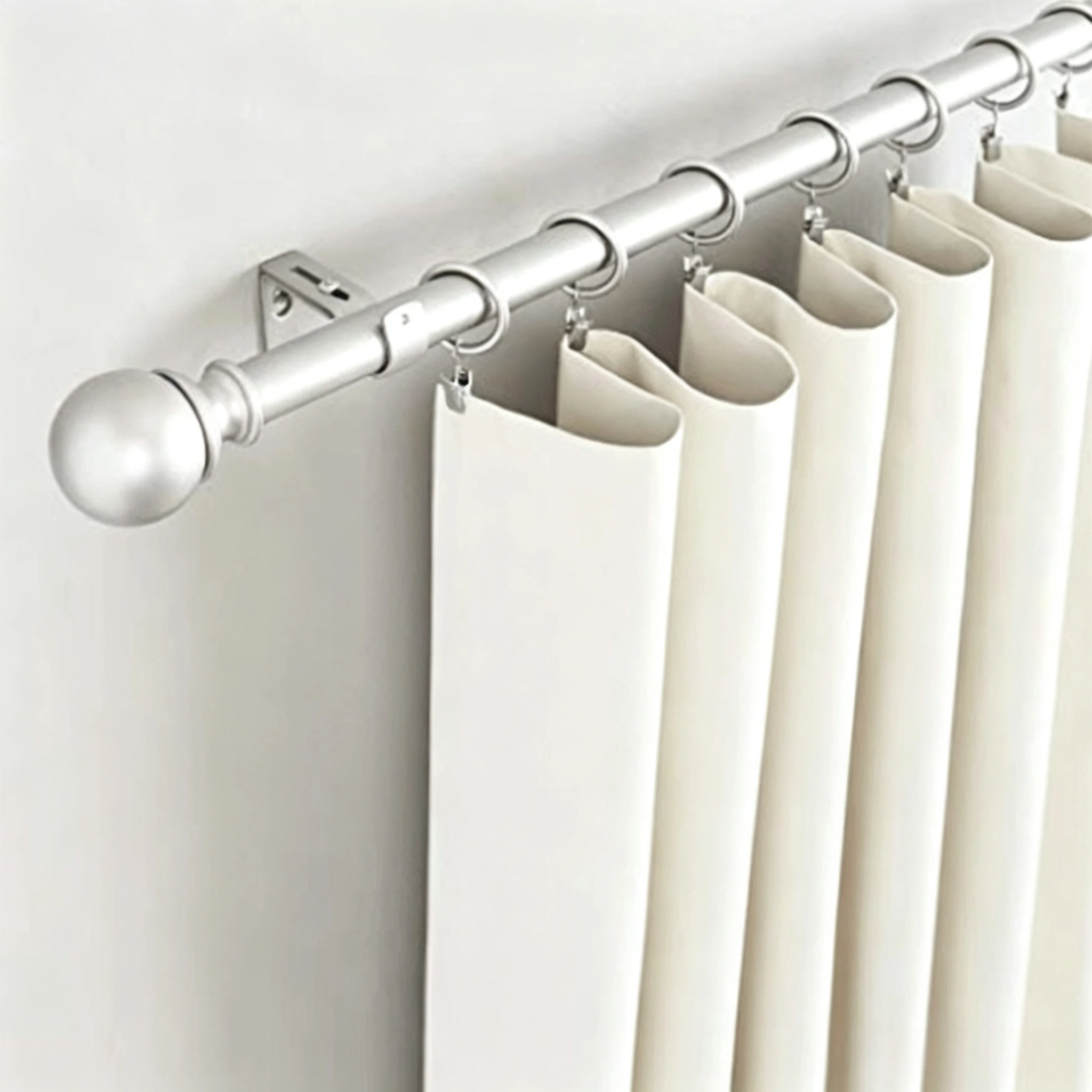 1-20pcs Curtain Rings with Clips Openable Drapery Metal Clip Rustproof Metal Hangers Ring for Windows Rods Decorative Drapery