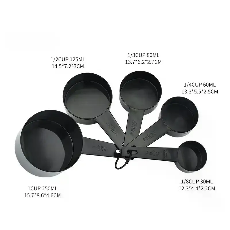 5Pcs Measuring Tools Kitchen Measuring Spoons Teaspoon Sugar Scoop Cake Baking Flour Measuring Cups Kitchen Measuring Spoons