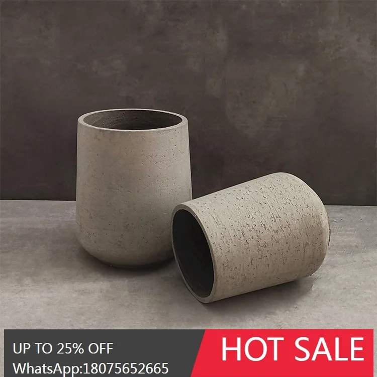 SGF الحديثة قطرة الماء شكل الطابق الاسمنت زهرية المنزل البستنة النباتات الخضراء الديكور