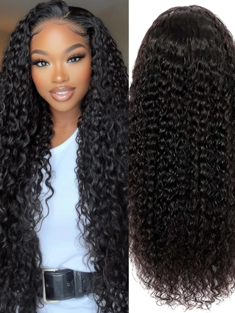 40 46 pollici onda profonda 13X4 13x6 HD parrucca anteriore in pizzo trasparente Glueless capelli umani 360 parrucche piene del merletto parrucca riccia acqua per le donne