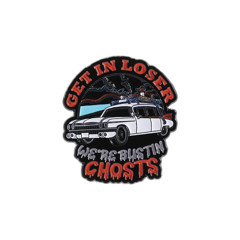 الإبداعية الإنجليزية إلكتروني مجوهرات ميدالية الرجعية سيارة هندسية دائرية نمط الديكور بروش شارة المينا دبوس شارات على ظهره