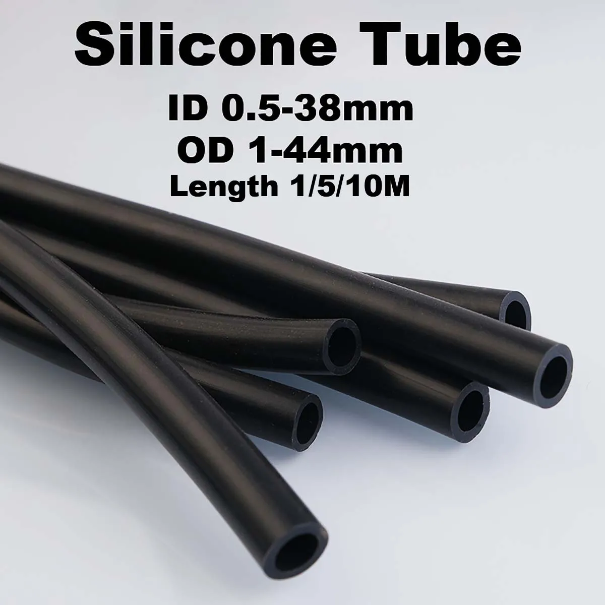 

Silicone Tube Silicone Rubber Hose 1/5/10 Meters ID 0.5 0.8 1 1.5 2 3 4 5 6 7 8 9 10 12-38mm OD 1-44mm