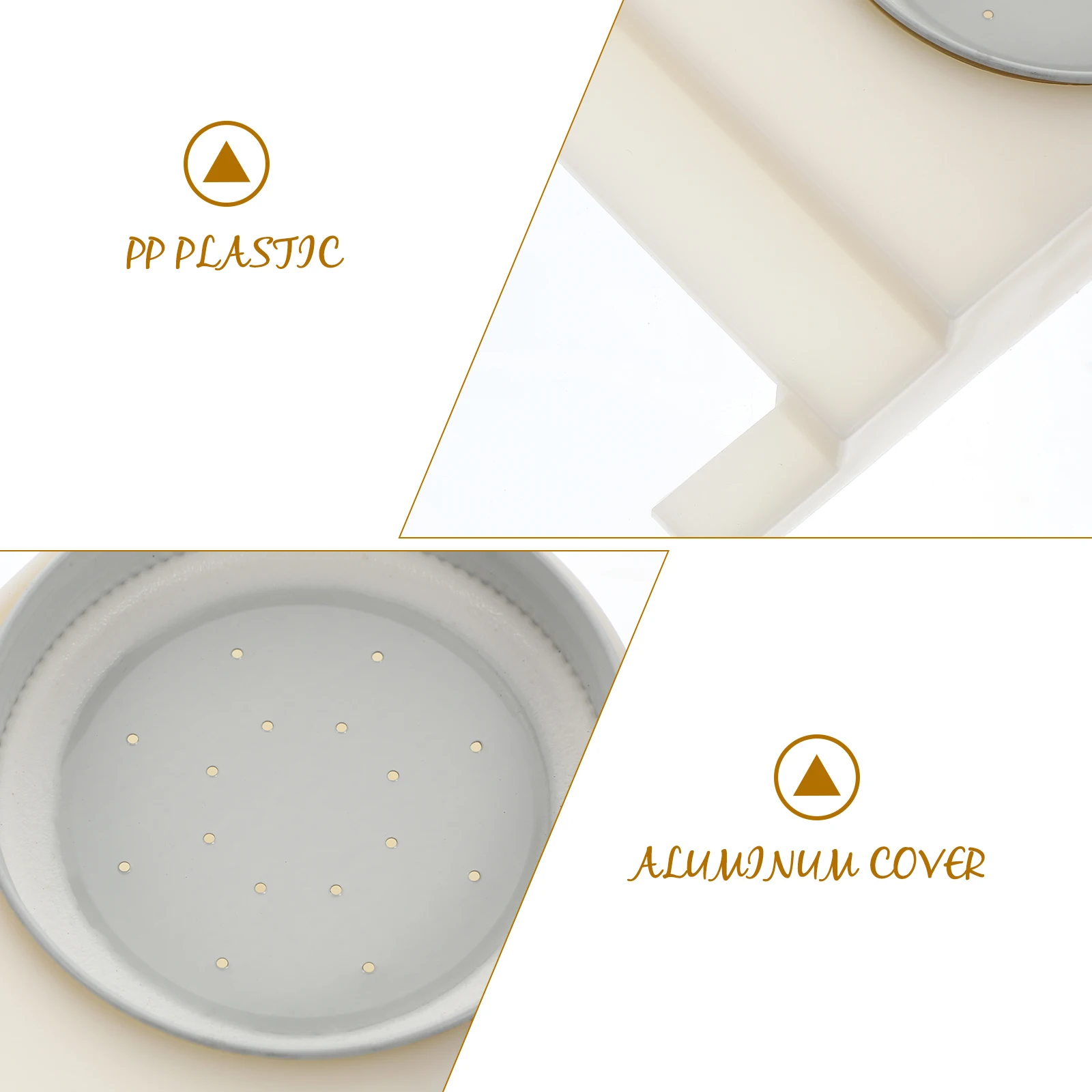 

6pcs Bee Waterer Food Dispenser Plastic Nest Beekeeper Tools American Style Durable Beehive Entrance Feeder Small Hole Design