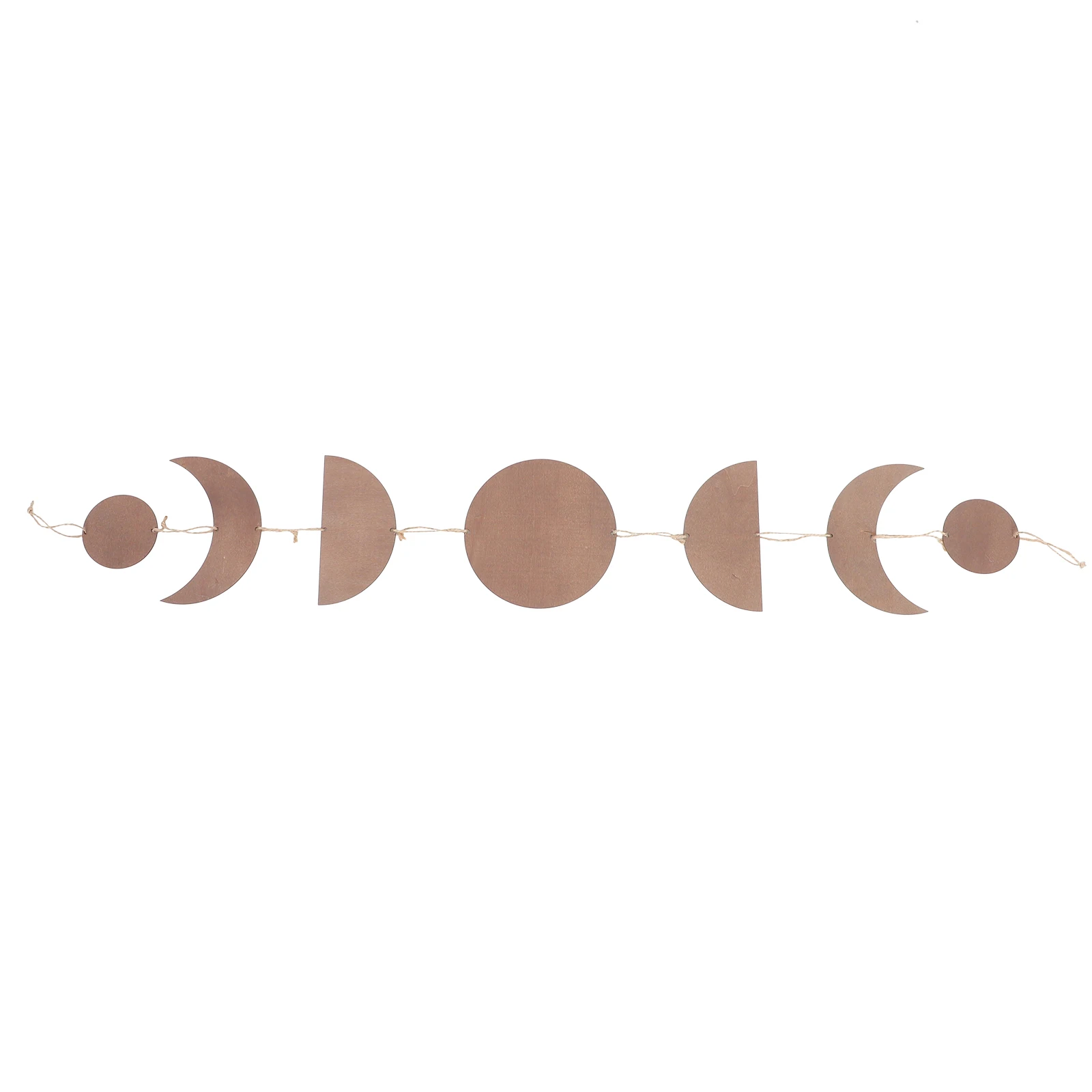 

Wooden Sun Moon Wall Decor Bohemian Rustic Moon Phase Hanging Decoration for Bedroom Living Room Nursery Office