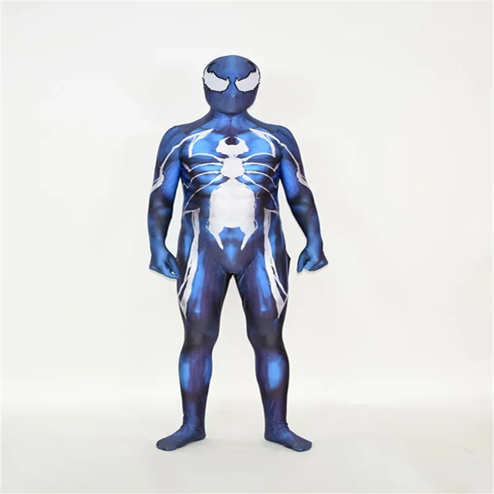 

Adults Venom Symbiote Suit Superhero Cosplay Costume Halloween Full Bodysuit Zentai Second Skin Men Party Jumpsuit