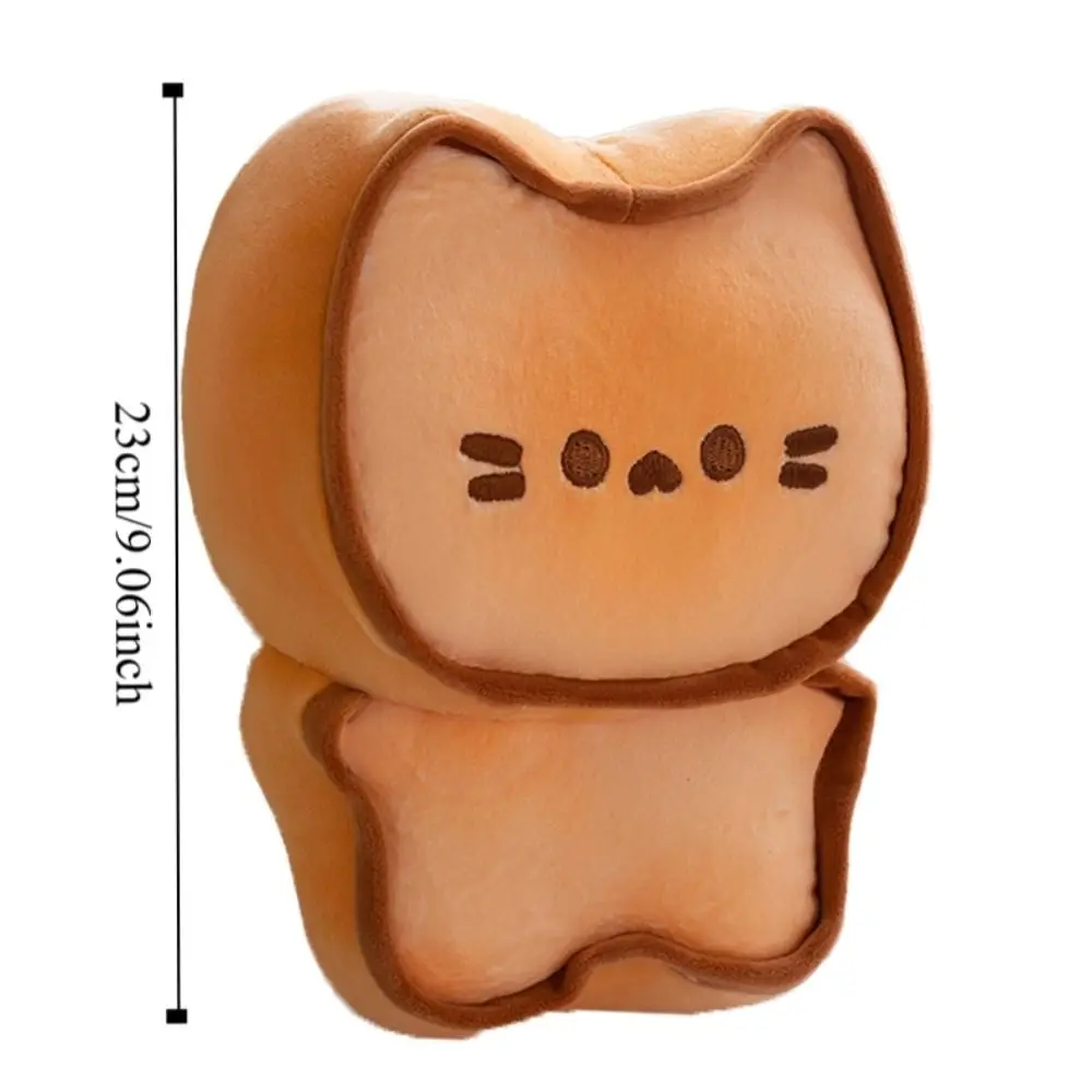 만화 버터 고양이 봉제 장난감, 푹신하고 부드러운 버터 고양이 봉제 인형, 카와이 시뮬레이션 스위스 롤 고양이 봉제 인형, 어린이 장난감
