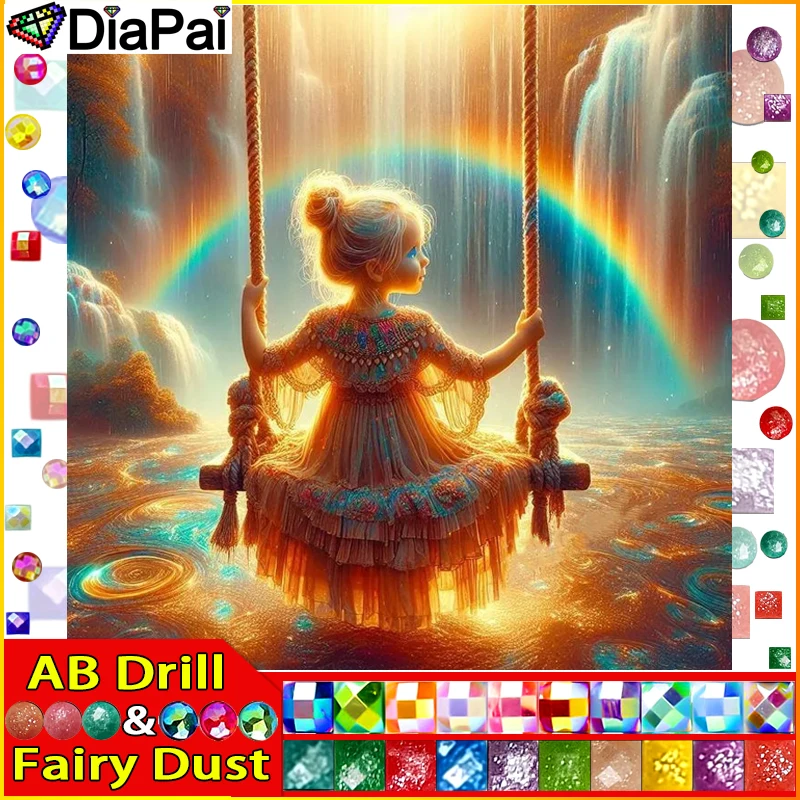 DIAPAI Fairy Dust AB 5D Diamond Embroidery Needlework Kit