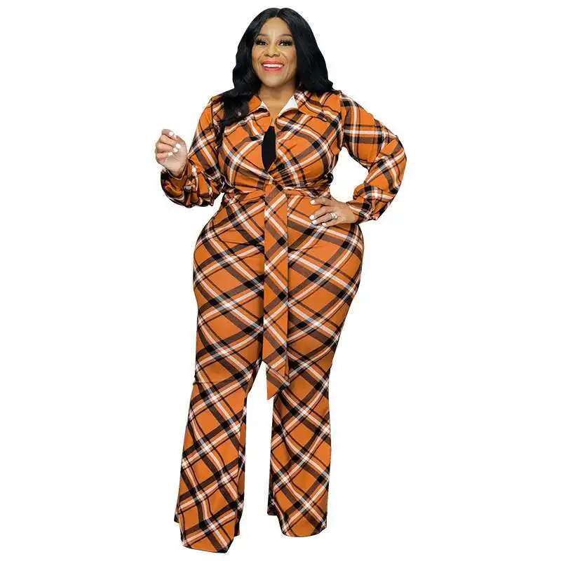 218106   Grand vêtement pour femme, combinaison à manches longues, pantalon évasé, nouveaux produits, nouvelle collection hiver 2025