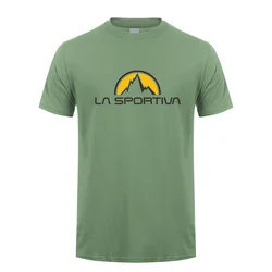 La Sportiva T Shirt magliette uomo nuova estate manica corta Quick Dry Funny Mans T-Shirt girocollo traspirante confortevole Top