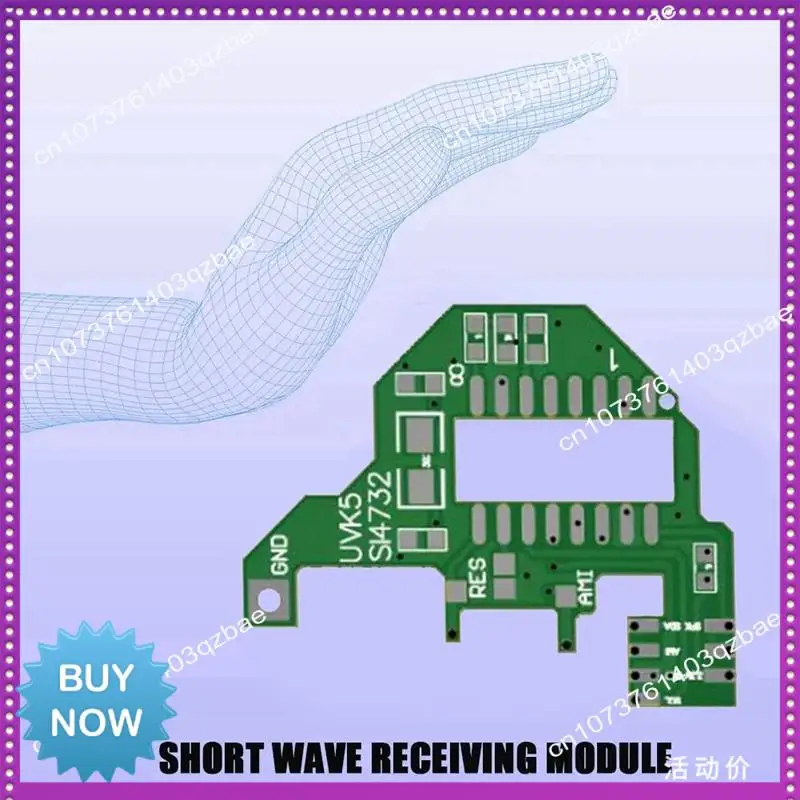 Hot Ltem SI4732 Module And Crystal Oscillator+2Xdonut Antenna+Programming Cable FPC For Quansheng UVK5/K6 Dual Antenna Solution