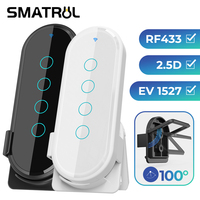 SMATRUL Smart Home New 433mhz 4 Key Ev1527 Coding Key Remote Control Switch Rf Transmitter Wireless Remote Control