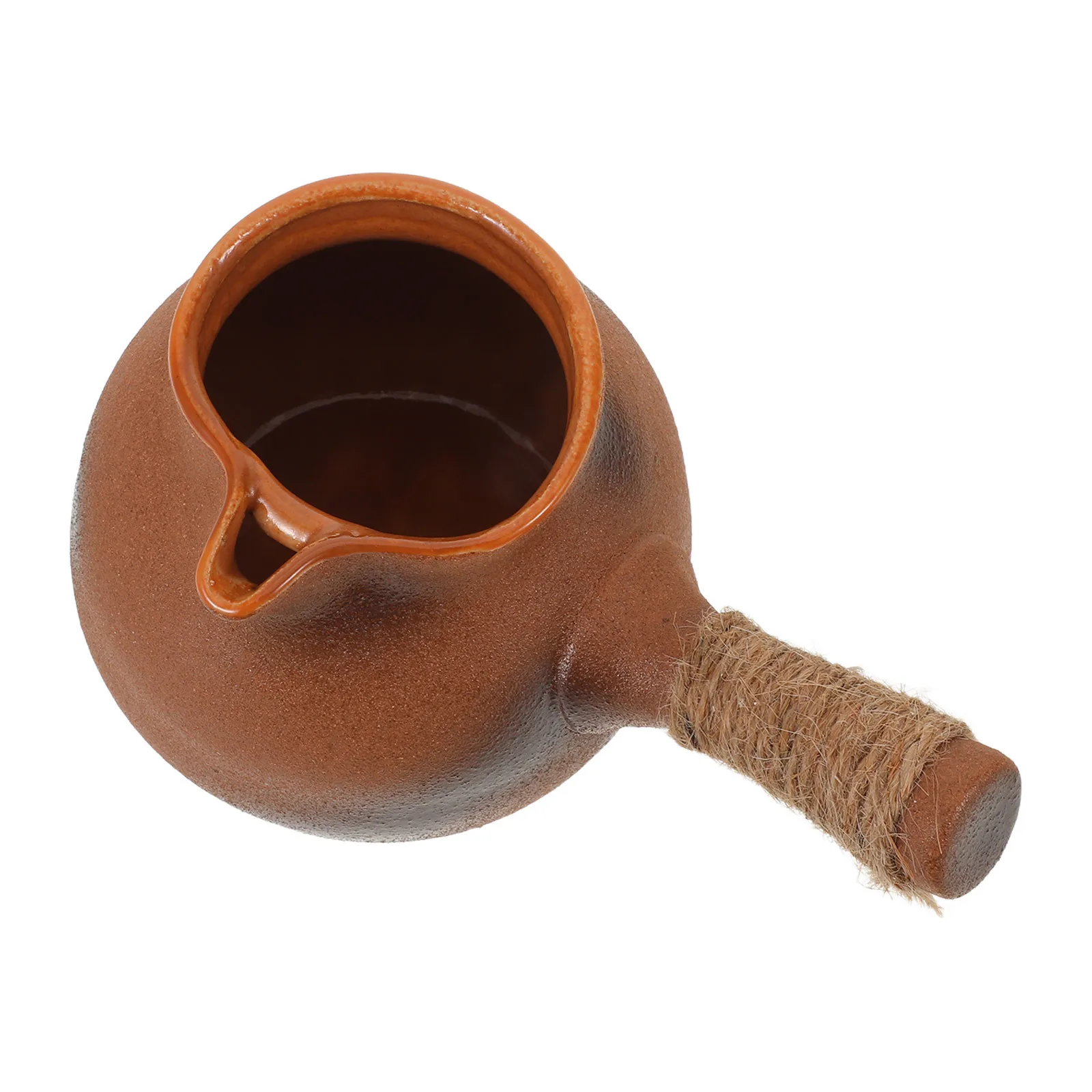 

Clay Handmade Tea Kettle Camping Travel Traditional Stovetop Fast Boiling Medicine Cooker Ceramic Cookware Loose Leaf Kung Fu