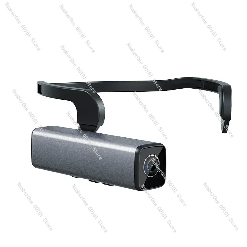 Head mounted plug-free home mobile phone remote monitoring wireless WiFi video recorder first view high definition recorder