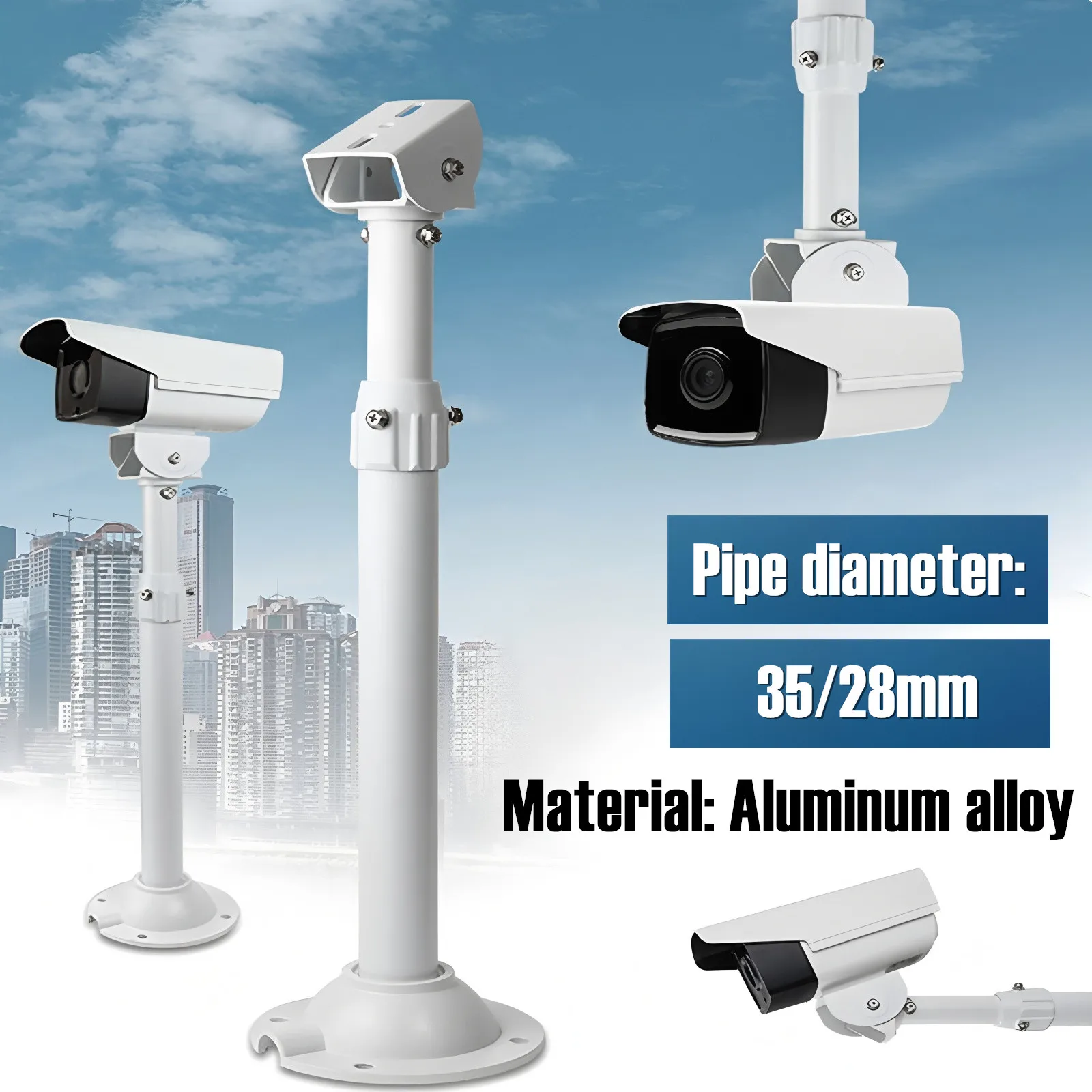 20-40cm 30-60cm 40-80cm 60-120cm Security CCTV Camera Stand Extension Monitoring Telescopic Bracket For Hikvision Dahua Camera
