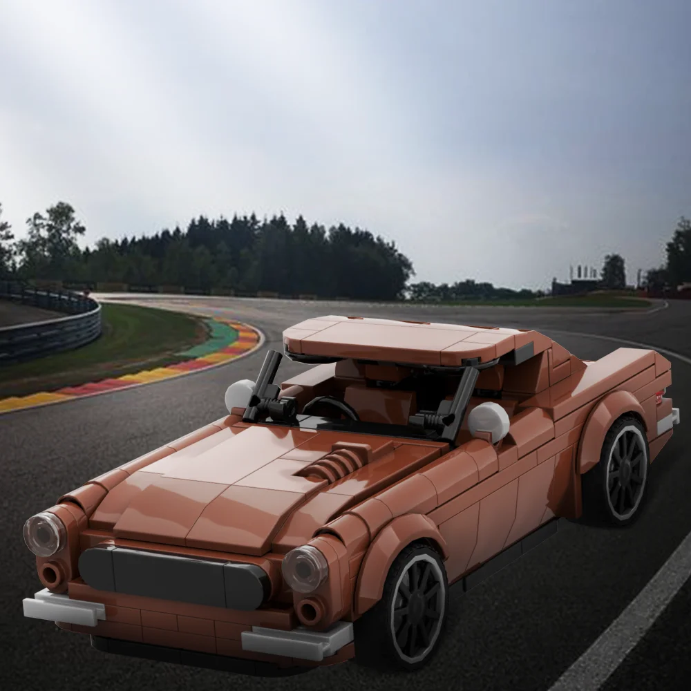 Gobricks MOC クラシックスポーツカーボルボ P1800 モデルビルディングブロック市レトロ車 Diy レンガのおもちゃ子供の誕生日クリスマスギフト