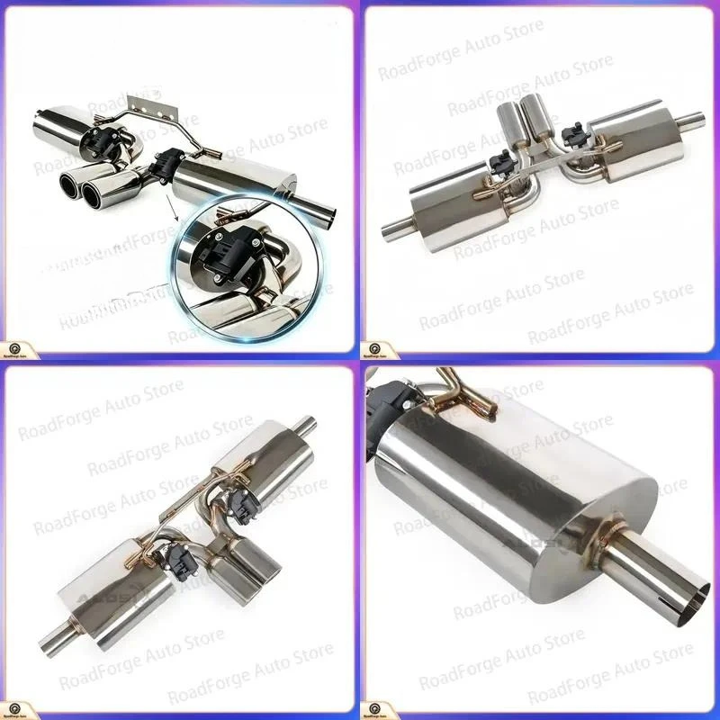 Custom Exhaust Pipes Muffler for Porsche Boxster 986 2.5L 1997-2002 SS304 Valvetronic Catback Direct Bolt-On Installation