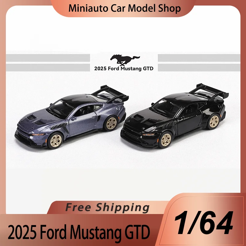 Nuevo en Stock, Maisto 1:64, Ford Mustang Gtd 2025, Modelo en Miniatura de Aleación Fundida a Presión, Auto Deportivo Ford Mustang, Modelo de Auto Negro, Juguetes de Regalo