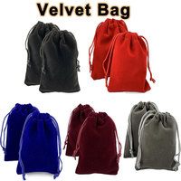 10/5/2PCS Velvet Drawstring Bags Satin Gift Bags Velvet Cloth Jewelry Pouches Wedding Favor Drawstring Bag Christmas Bag 5-5CM