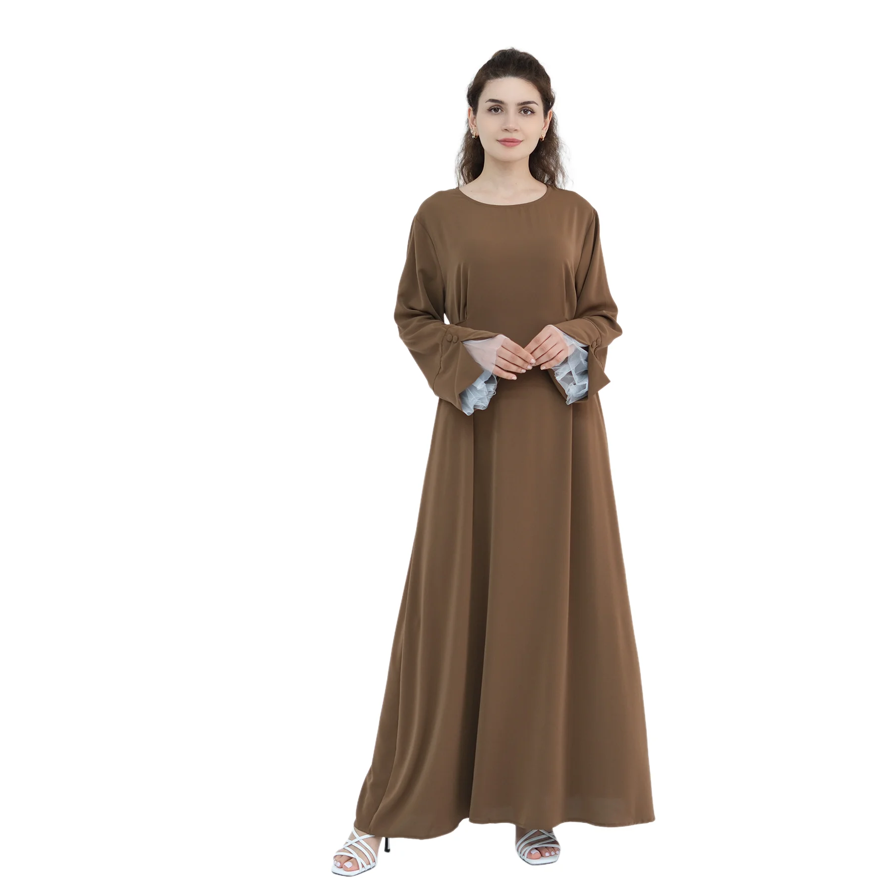 

Fashion Dubai Abaya Muslim Long Sleeve Dress Modest Abayas for Women Islamic Clothes Kaftan Robe Turkey Musulmane Femme Vestidos