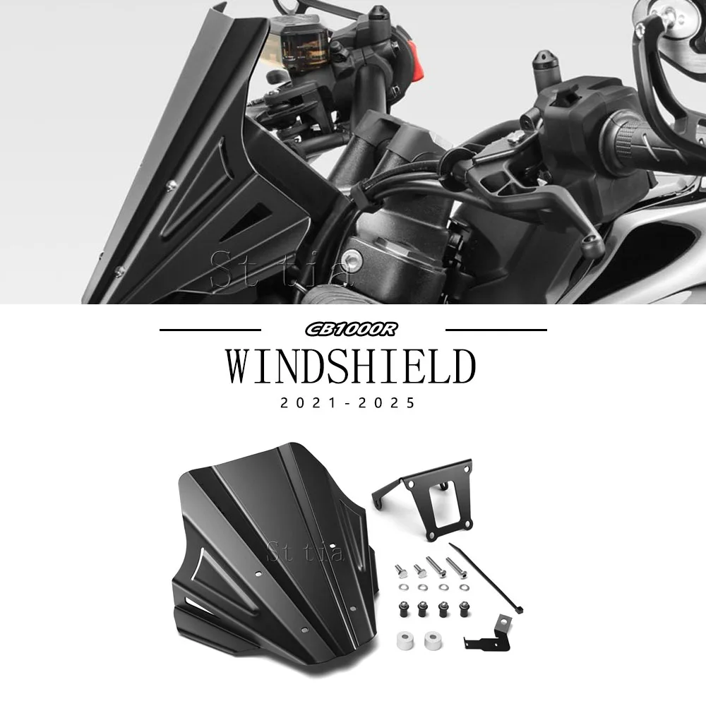 

For Honda CB1000R Neo Sports Cafe CB 1000R Motorcycle CNC Windshield 2021-2025 Screen Visor Windscreen Flyscreen Deflector