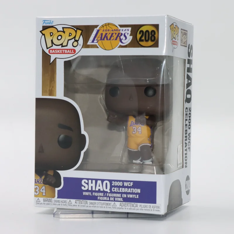

Original Funko POP Basketball Shaq #208 Action Figure 2000 WCF Celebration Vinyl Figure Model Toy Gift for Fans Collect Decor