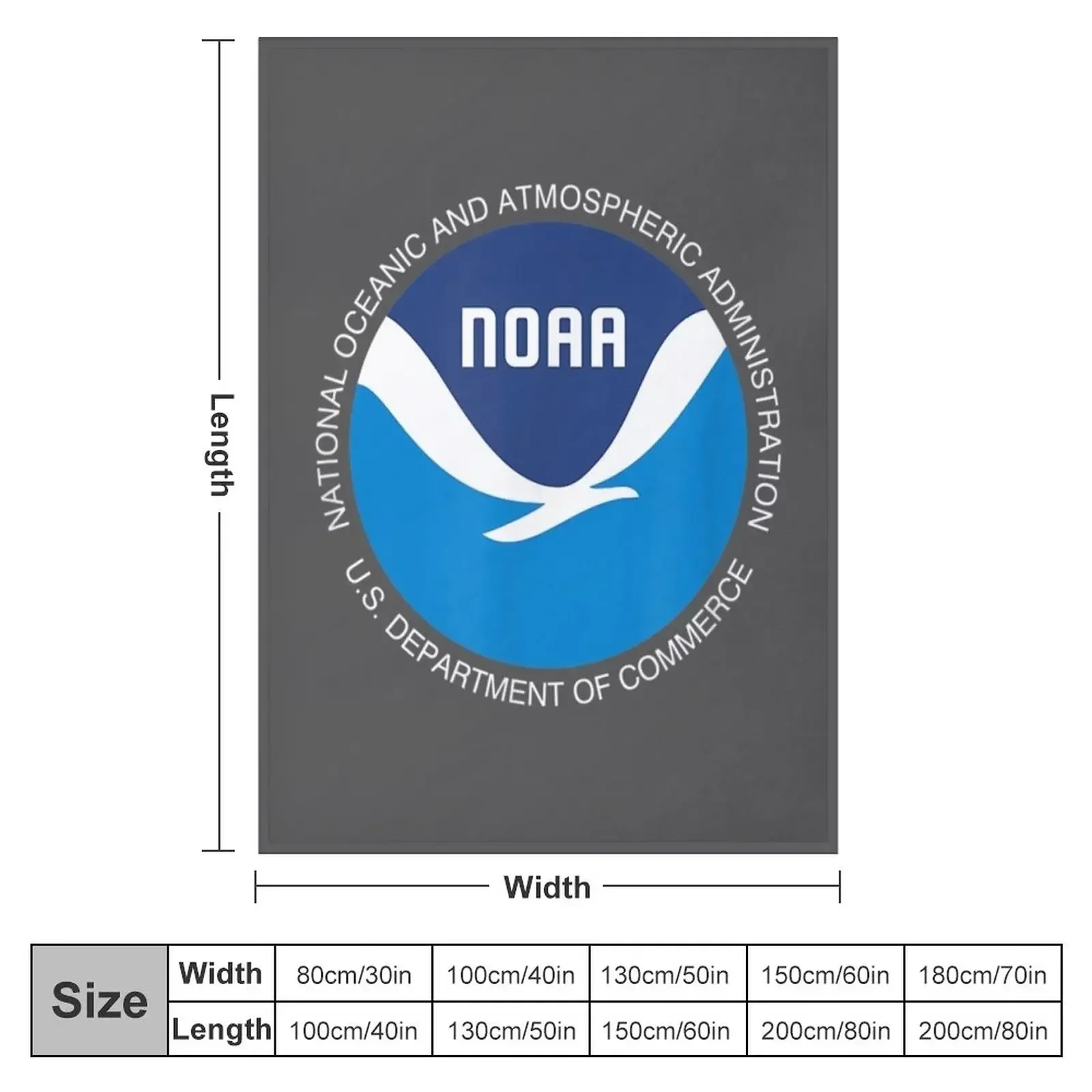 NOAA National Oceanic and Atmospheric Administration Throw Blanket Kid'S Decorative Sofas Sofa Blankets