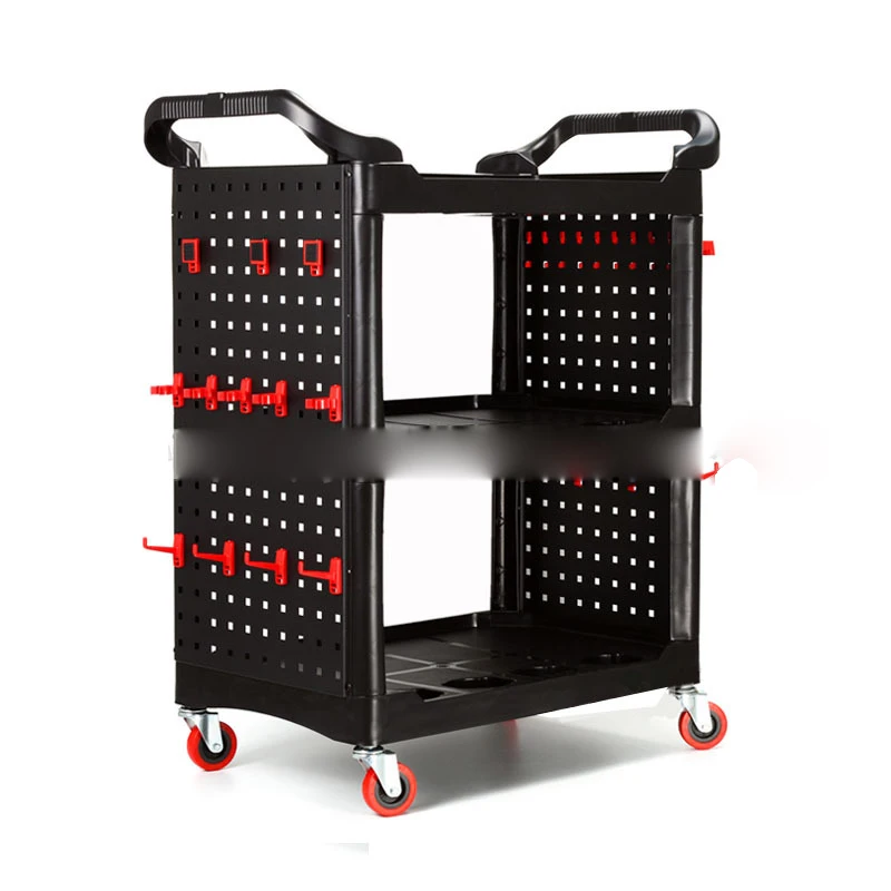 Multifunction Car Beauty Tools Removable Cart Polishing And Washing Three-Layer Storage Casters Trolley  Fine Washing  Equipment