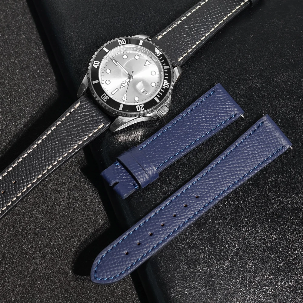 

Подходит для Cartier Dumont, кожаный ремешок для часов 18 мм, 19 мм, 20 мм, 21 мм, 22 мм, быстросъемный кожаный ремешок для часов Hermes, универсальный