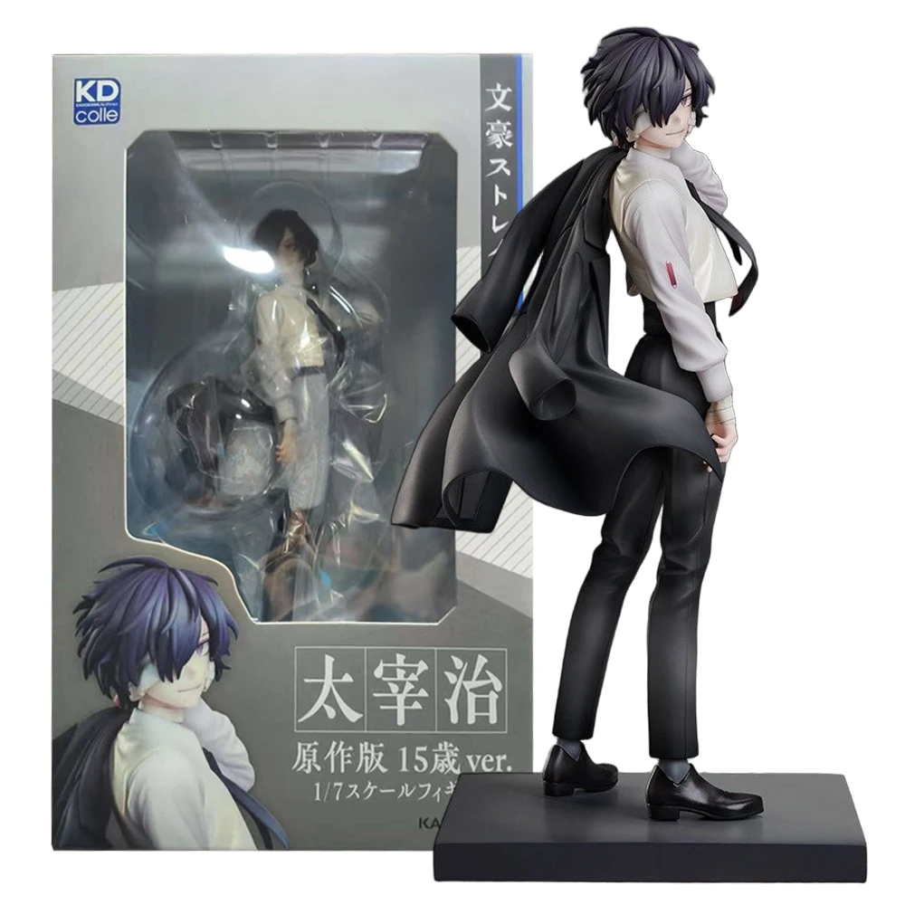 23CM Anime Bungou Streunende Hunde Dazai Osamu Figur 1/7 15 Jahre Alt Stehendes Modell Spielzeug Geschenk Puppe Action Figur PVC