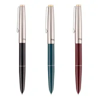 Pluma estilográfica Hero 329 de alta calidad, bolígrafo de tinta de plástico, punta fina clásica verde, papelería de oficina para estudiantes y escuela