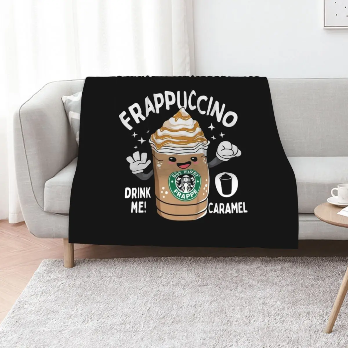 Caramel Blended Beverage for Coffee lovers Throw Blanket Luxury Designer funny gift Single Bed Travel manga Blankets