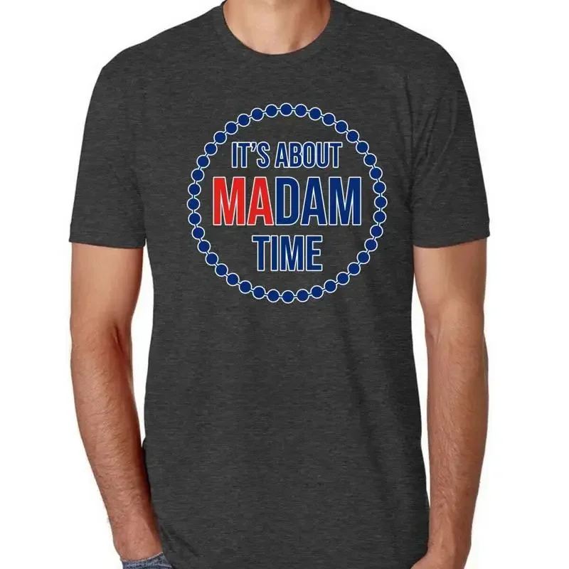 It About Madam Time Funny Kamala Harris President 2024 Mens Tri Blend T Shirt