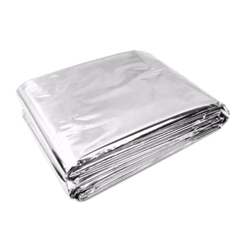 yunyun Foil Survival Blanket Emergency Foil Thermal Blankets for Outdoors, Camping, Hiking, Homeless, Survival or First-Aid