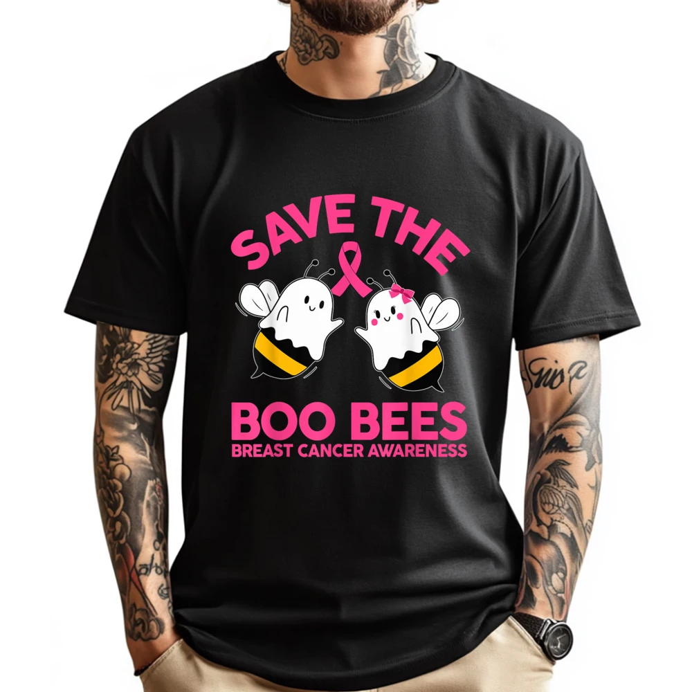 

Save The Boobees Boo Bees Breast Halloween Women Designer Clothes Men SOFT T Shirt T-shirts Valentine's Day Tops & Tees