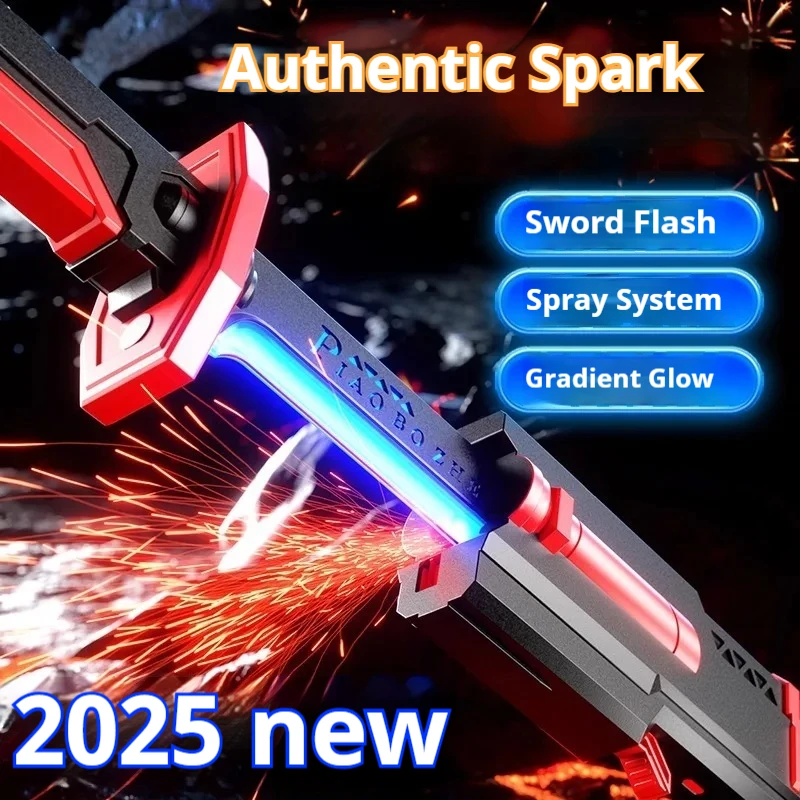 

Новый сверкающий лазерный меч, игрушка для мальчиков, лежащий самурайский нож, светящийся свет, детские игрушки для взрослых, детская игрушка