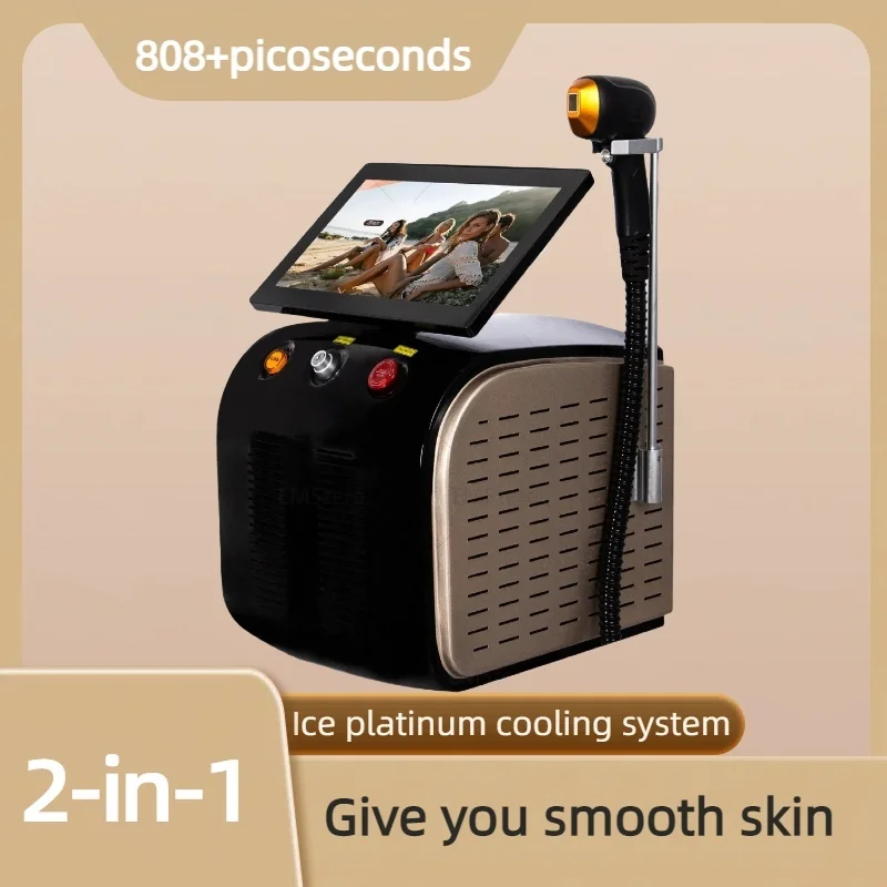 

808nm Diode Laser Epilator 2-in-1 Picosecond Laser Hair Removal Tattoo Hair Removal 3 Wavelength High Intensity Pulsed CE Salon
