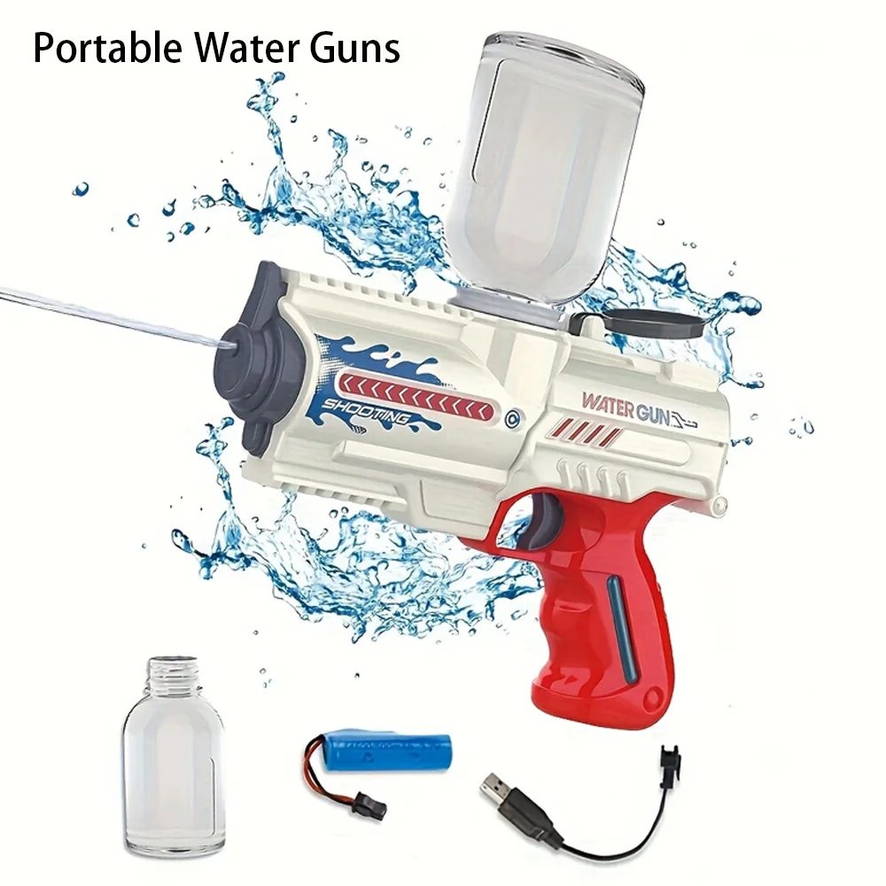 

Summer Electric Water Gun Toy Portable Water Guns Water Spray Gun Toys Electricl Water Gun Kids Swimming Pool Outdoor Water Toys