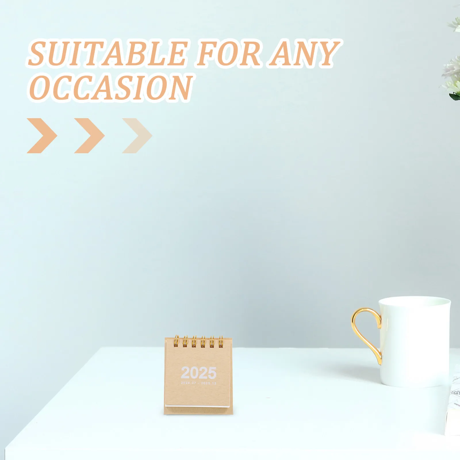 Desk Calendar 2024-2025 Mini Standing Monthly Calendar for Office Desk Dorm Room Classroom Household Use Decorative Daily Note