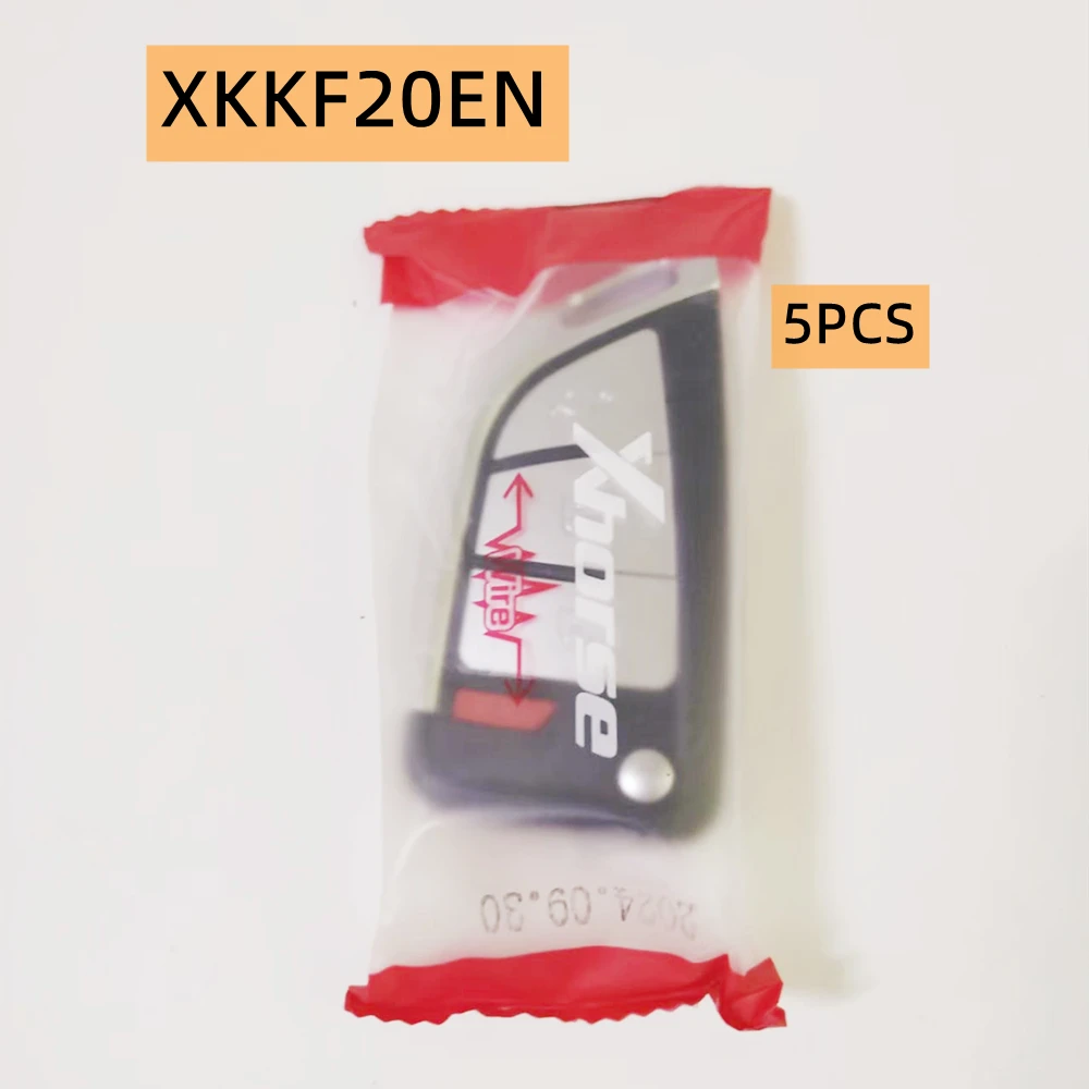 Llave remota Original Xhorse VVDI XKKF02EN estilo cuchillo para llave VVDI VVDI2 herramienta versión en inglés 5 unids/lote