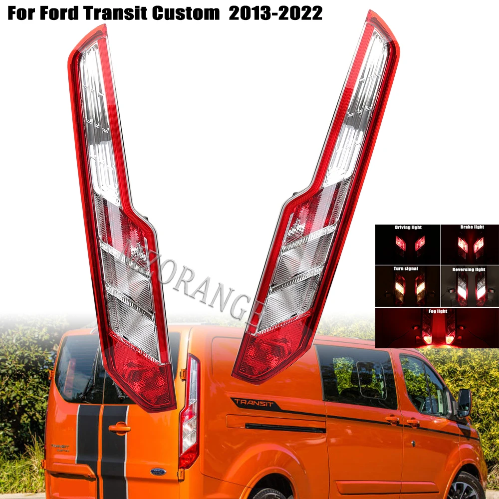 Rear Tail Lamp Brake Light for Ford Transit Custom 2013 - 2022 with Bulb Turn Signal Reversing Fog Light Car Assembly