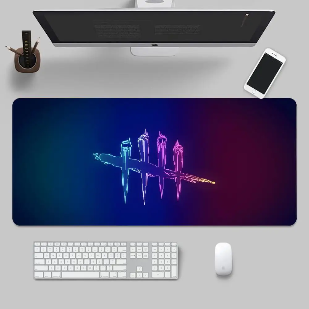 Gamer D-DEAD BY Daylightes Mouse Pad Tapetes de Mesa Teclado, Borracha Kawai, Tapete de Mesa Antiderrapante, XXL90x40cm