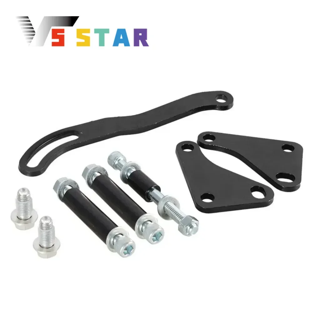 

Прочный алюминиевый монтажный кронштейн насоса гидроусилителя руля для LWP SWP Saginaw GM SB Chevy 350 GM Монтажный держатель черный EM-1027