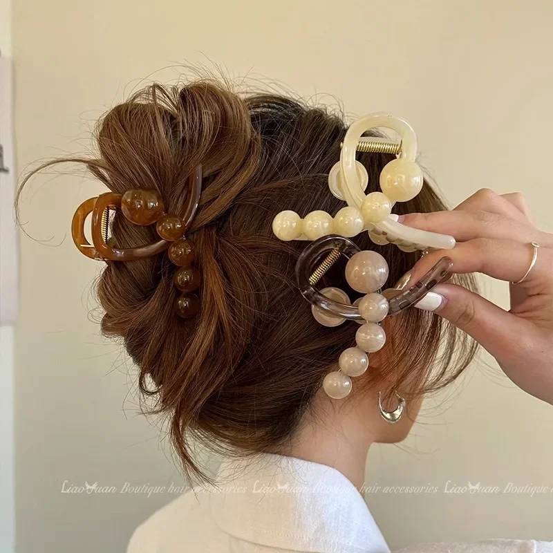 Muweordy-Pince à cheveux en perles croisées pour femmes, pinces à cheveux françaises élégantes, pince à cheveux en MSI, pince à cheveux pour filles, accessoires pour cheveux, mode