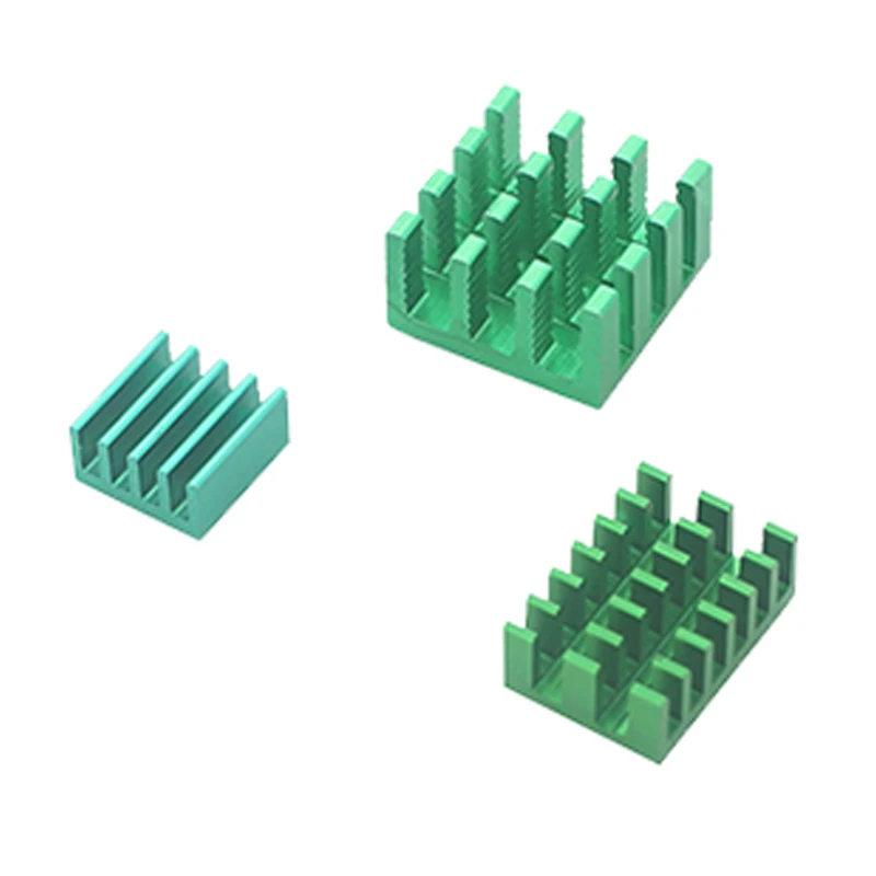 3 Aluminum Heat Sinks with Conductive Thermal Adhesive Tape Compatible with for Raspberry Pi 4B Model