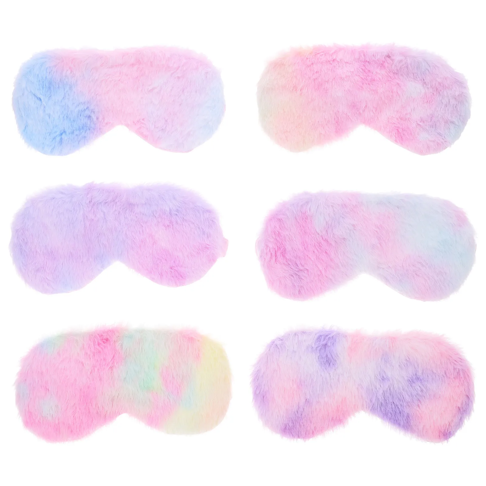 

6Pcs Mask for Light Blocking Eye Cover Travel Sleeping Comfortable Breathable Eye Mask