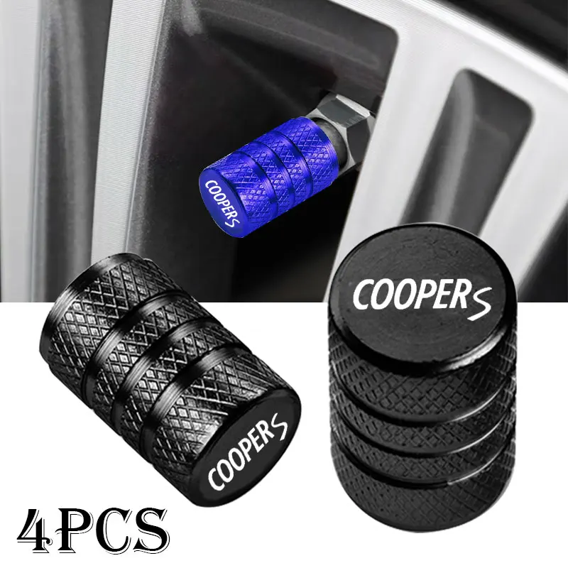 Car Wheel Tire Valve Caps Tyre Stem Covers Airdust Waterproof Accessories For Mini Cooper S R56 R50 R53 F56 F55 R60