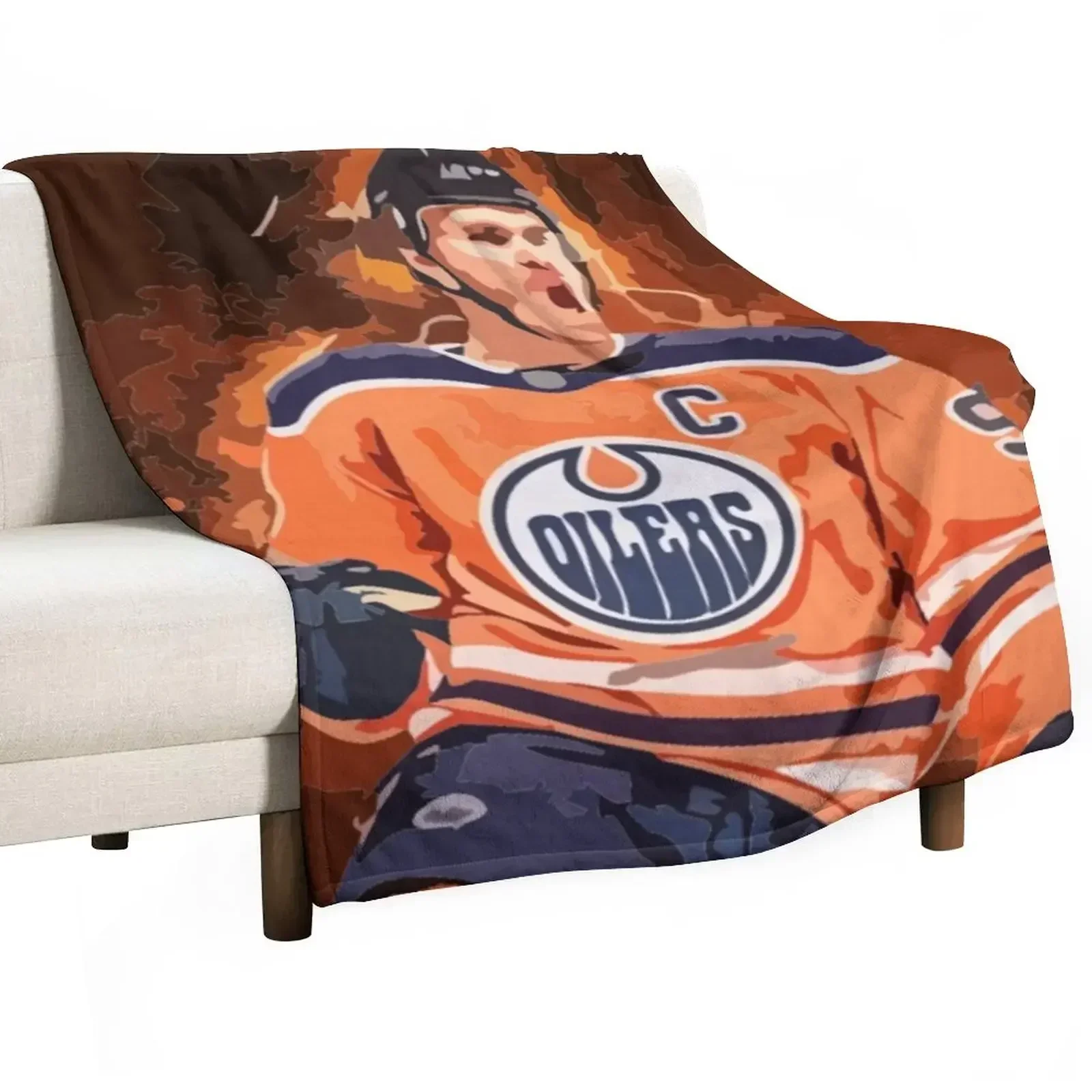 

Connor McDavid Painting Throw Blanket christmas gifts Luxury Thicken Fashion Sofas anime Blankets