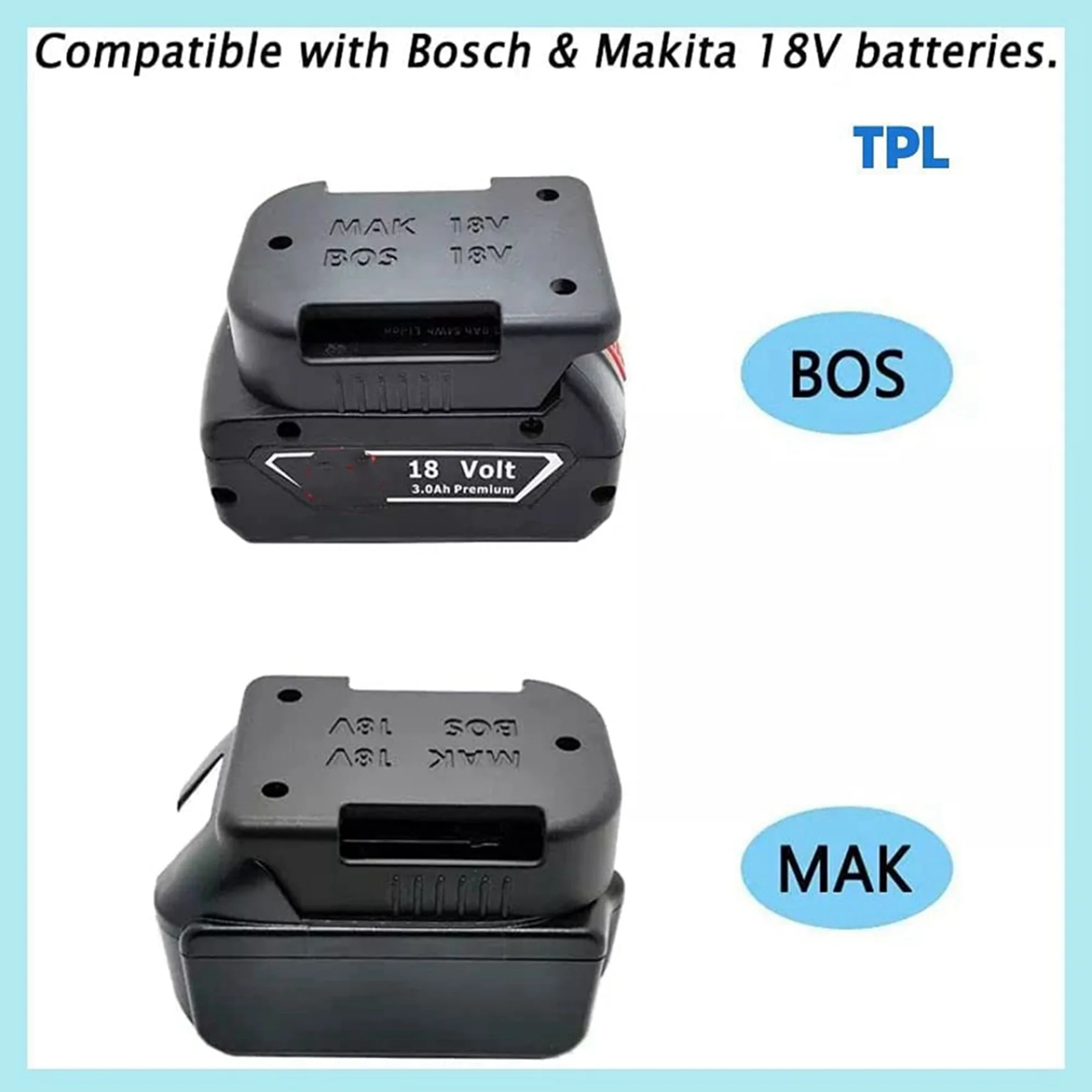 N84R 12 Pack Battery Mounts Holder For 18V Battery,Also For 18V Battery Mounts/Belt Clip,Wall Battery Holder
