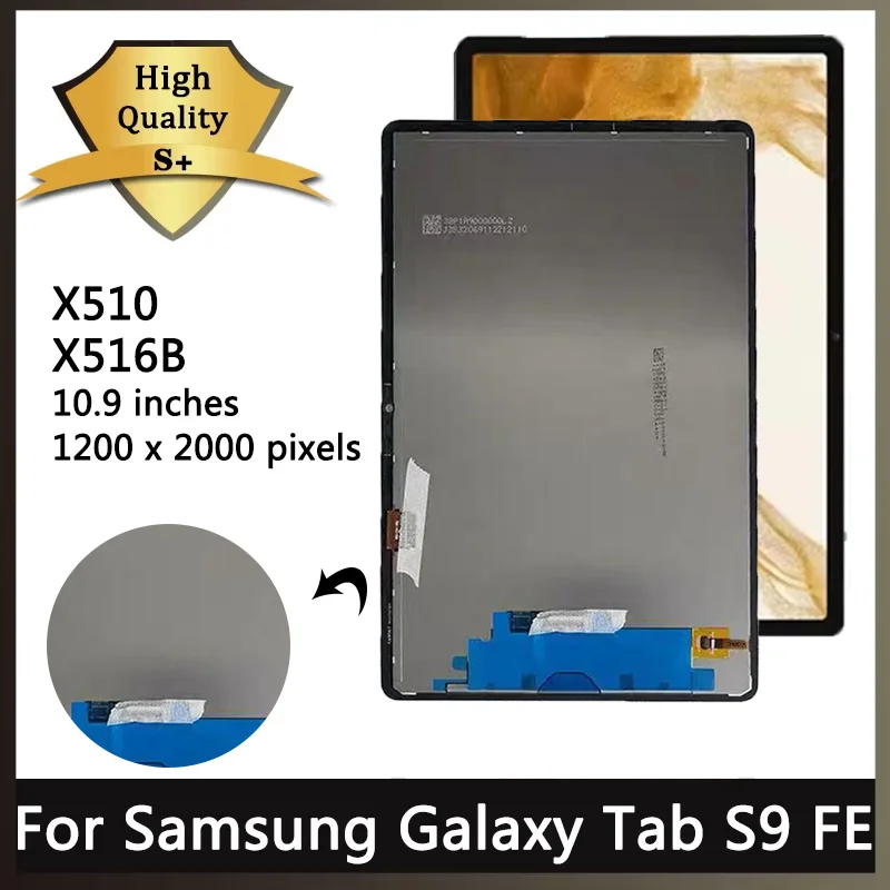 10.9“New For Samsung Tab S9 FE X510 X516 LCD Display Touch Screen Digitizer For Samsung Tab S9FE 5G SM-X516B SM-X510 Display