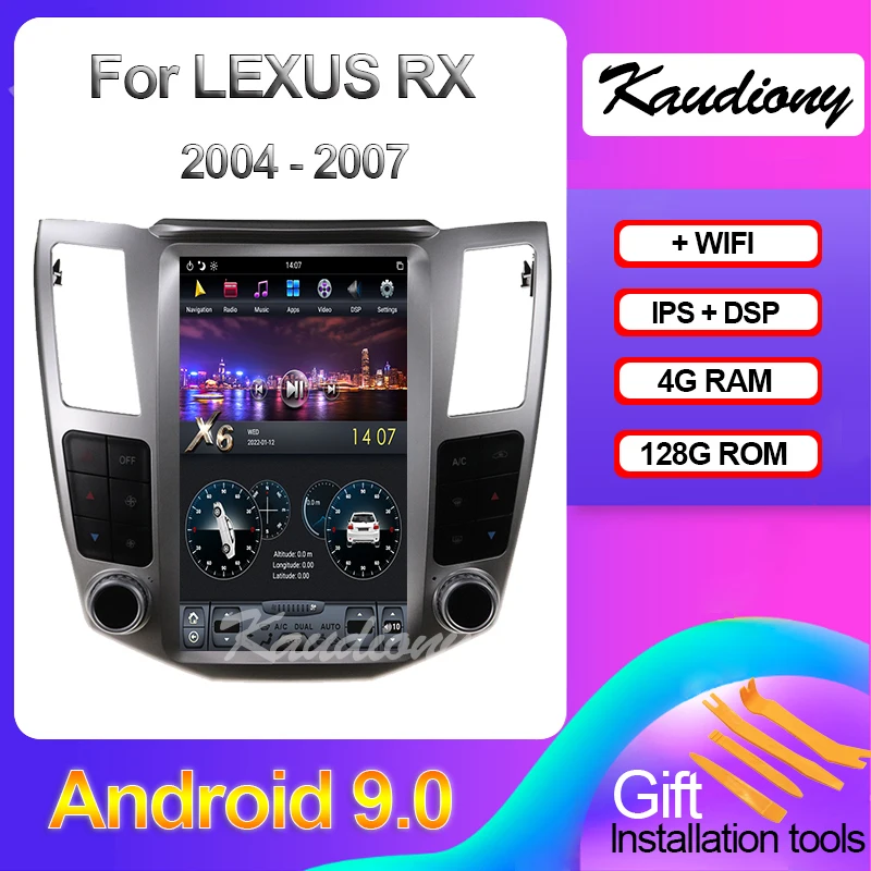 

Kaudiony 12.1" Android 9.0 For Lexus RX RX300 RX330 RX350 RX400 RX450 Auto Radio GPS Navigation Car DVR Multimedia Player Stereo